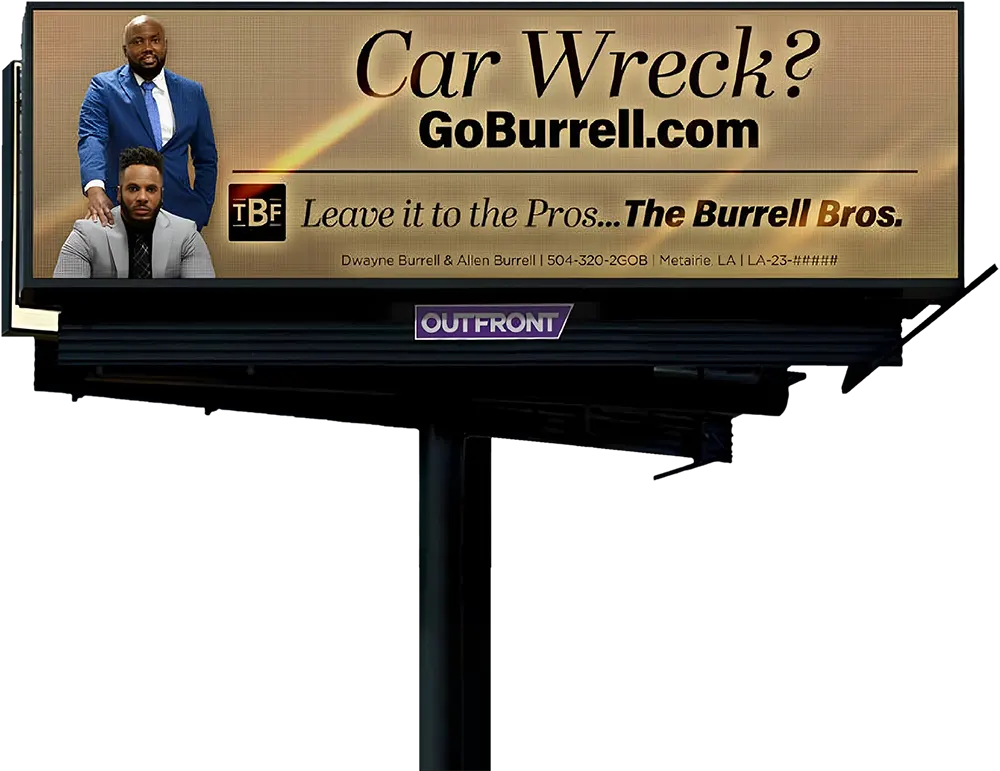 Billboard Car Wreck? GoBurrell.com